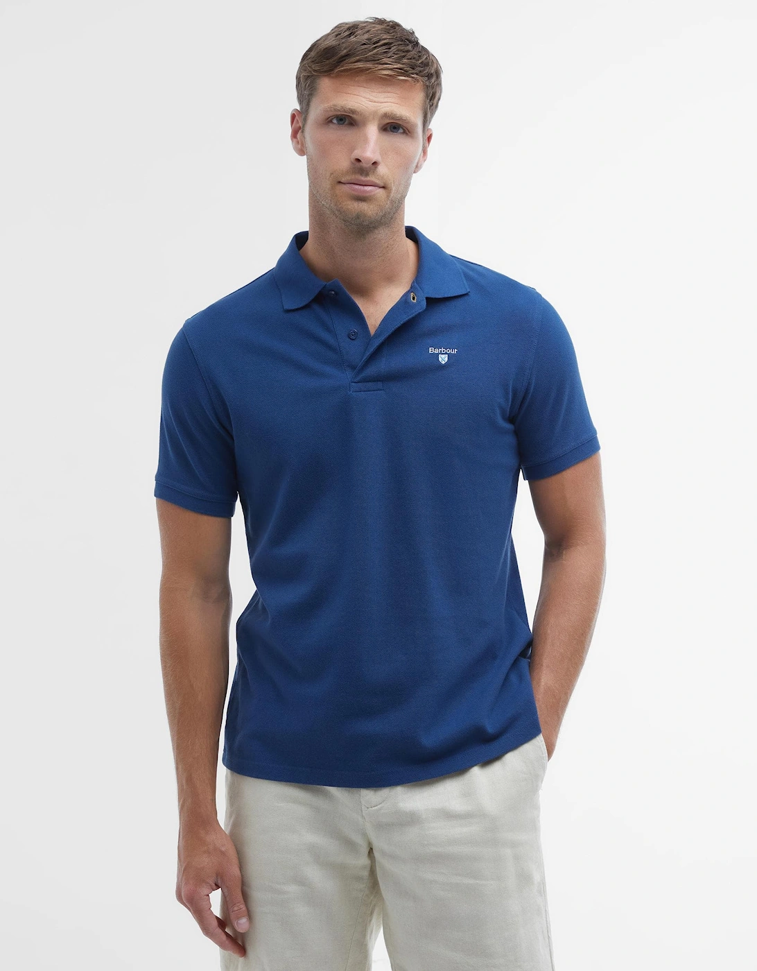 Mens Sports Polo Shirt deep blue, 8 of 7