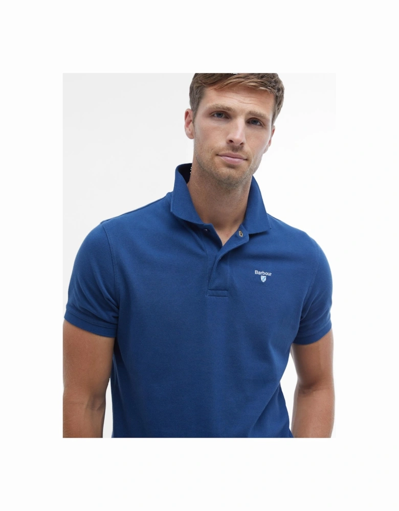 Mens Sports Polo Shirt deep blue