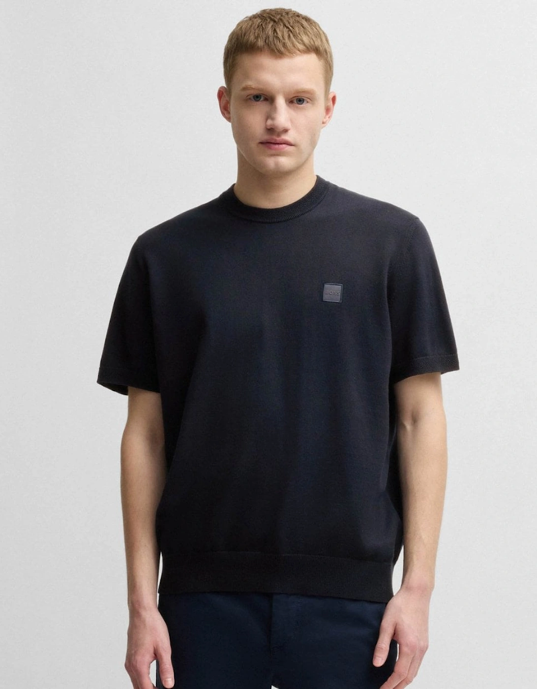 Hugo Boss Men's Navy Boss Orange Kanache T-Shirt - Size: 40