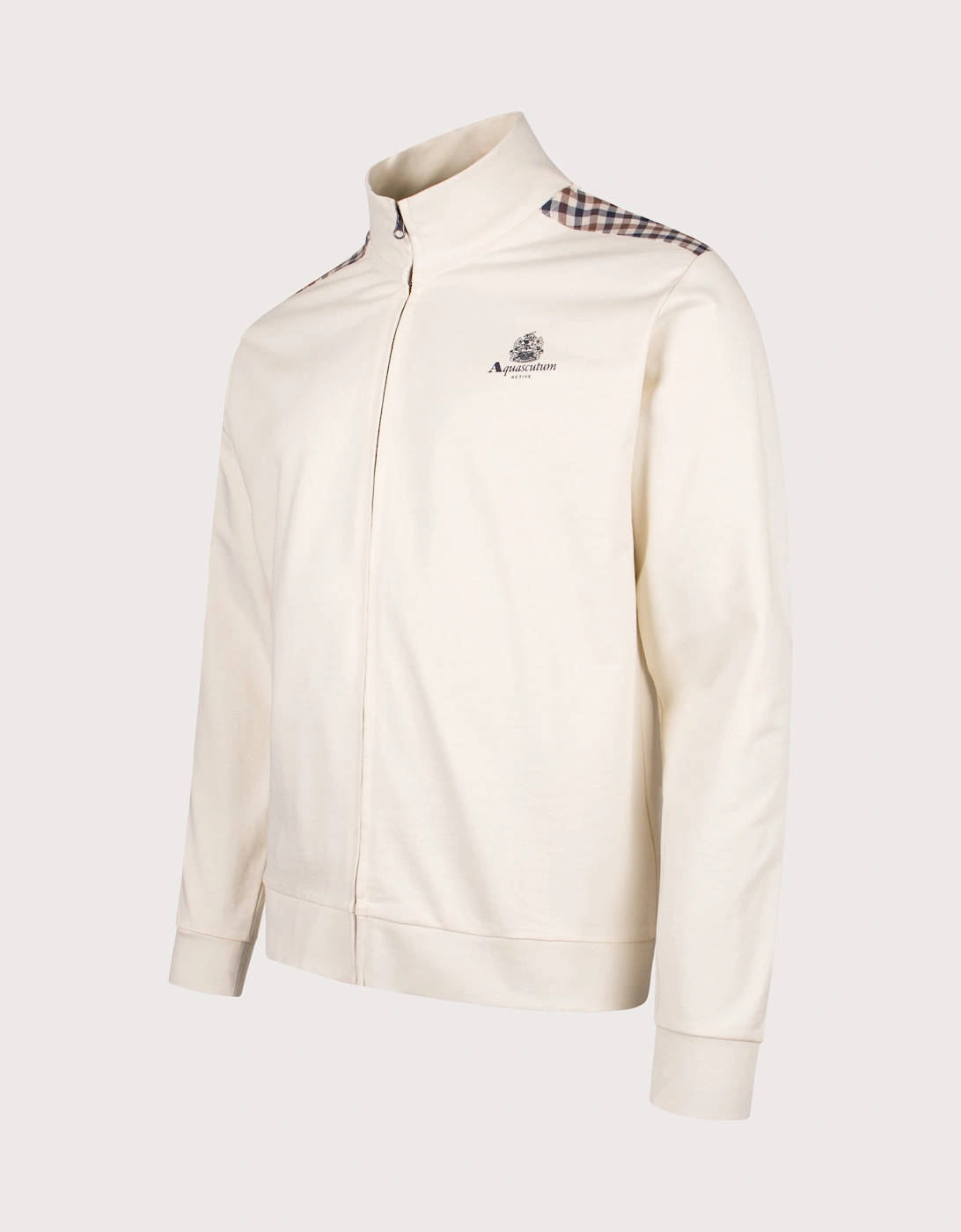 Mockneck Club Check Detail Track Top