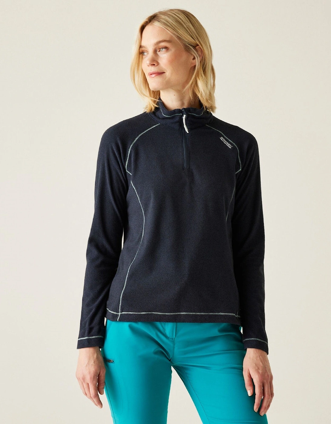Womens Montes Lightweight Half Zip Fleece, 2 of 1