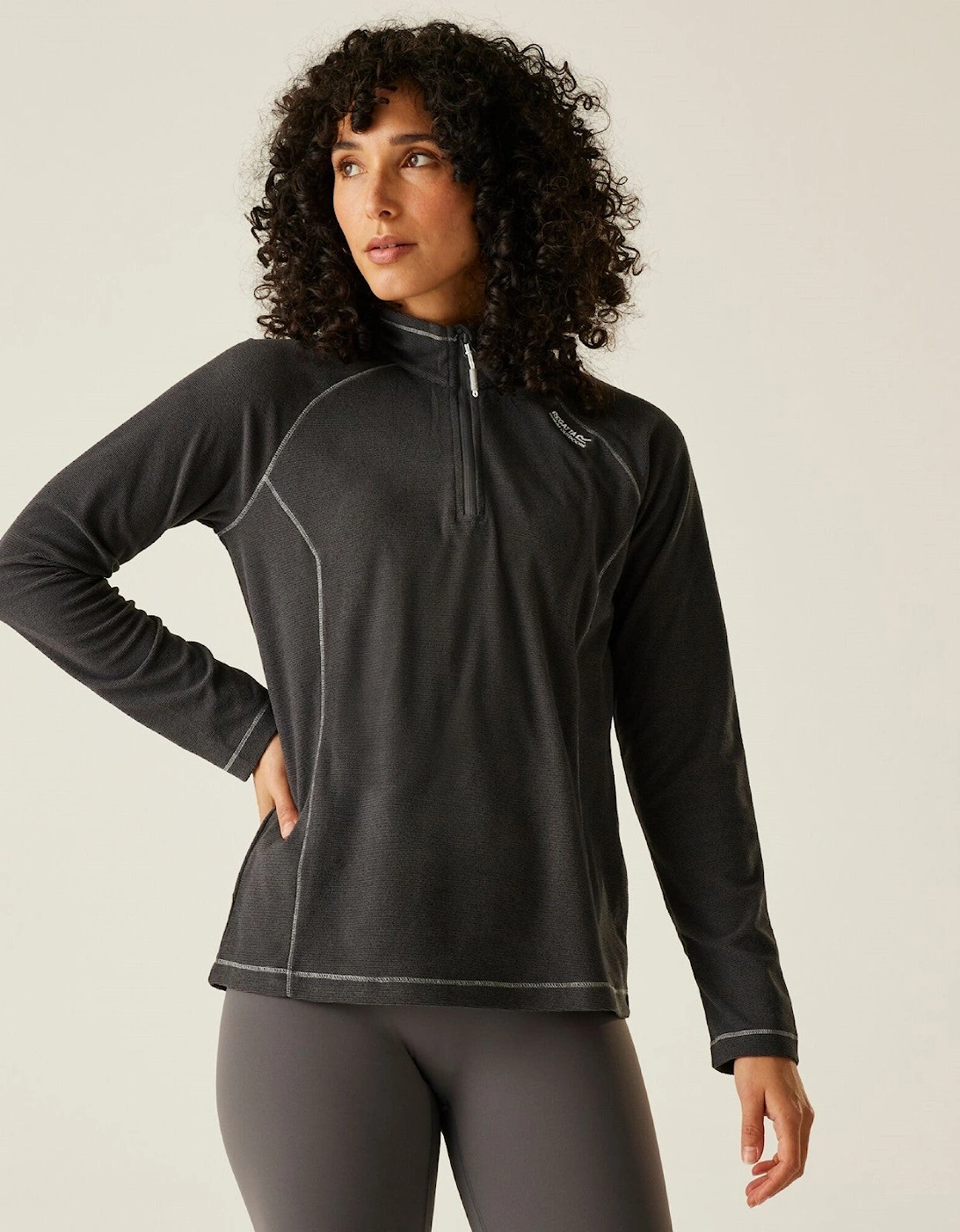 Womens Montes Lightweight Half Zip Fleece, 2 of 1