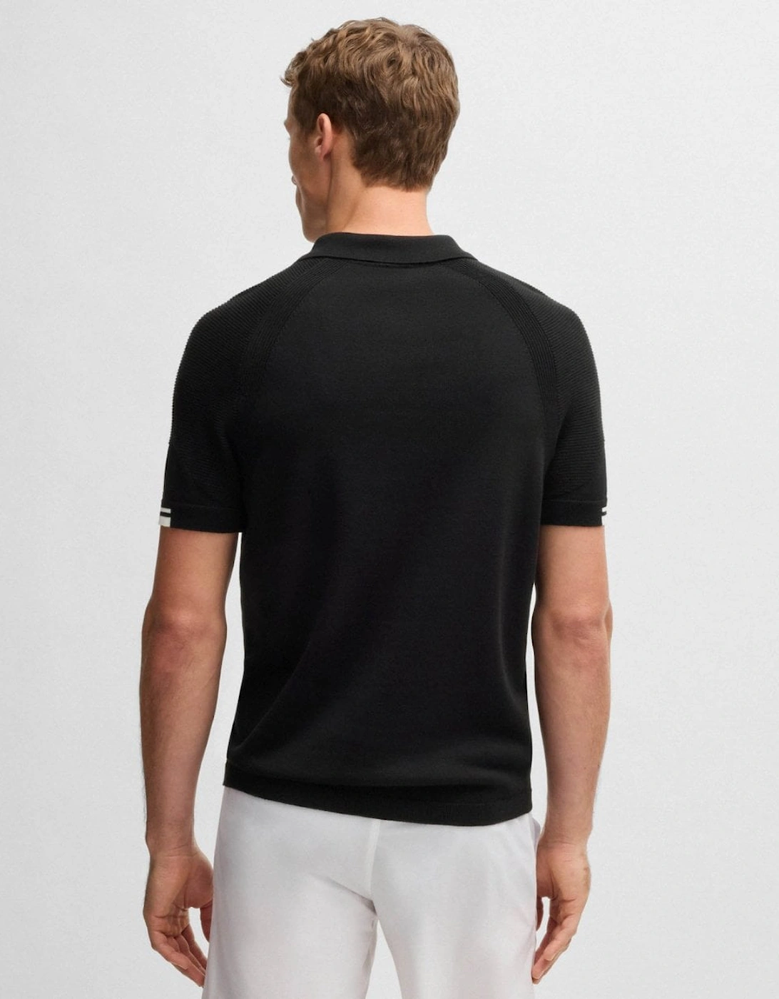 BOSS Green K-Perform Max Mens Zip Placket Polo Shirt
