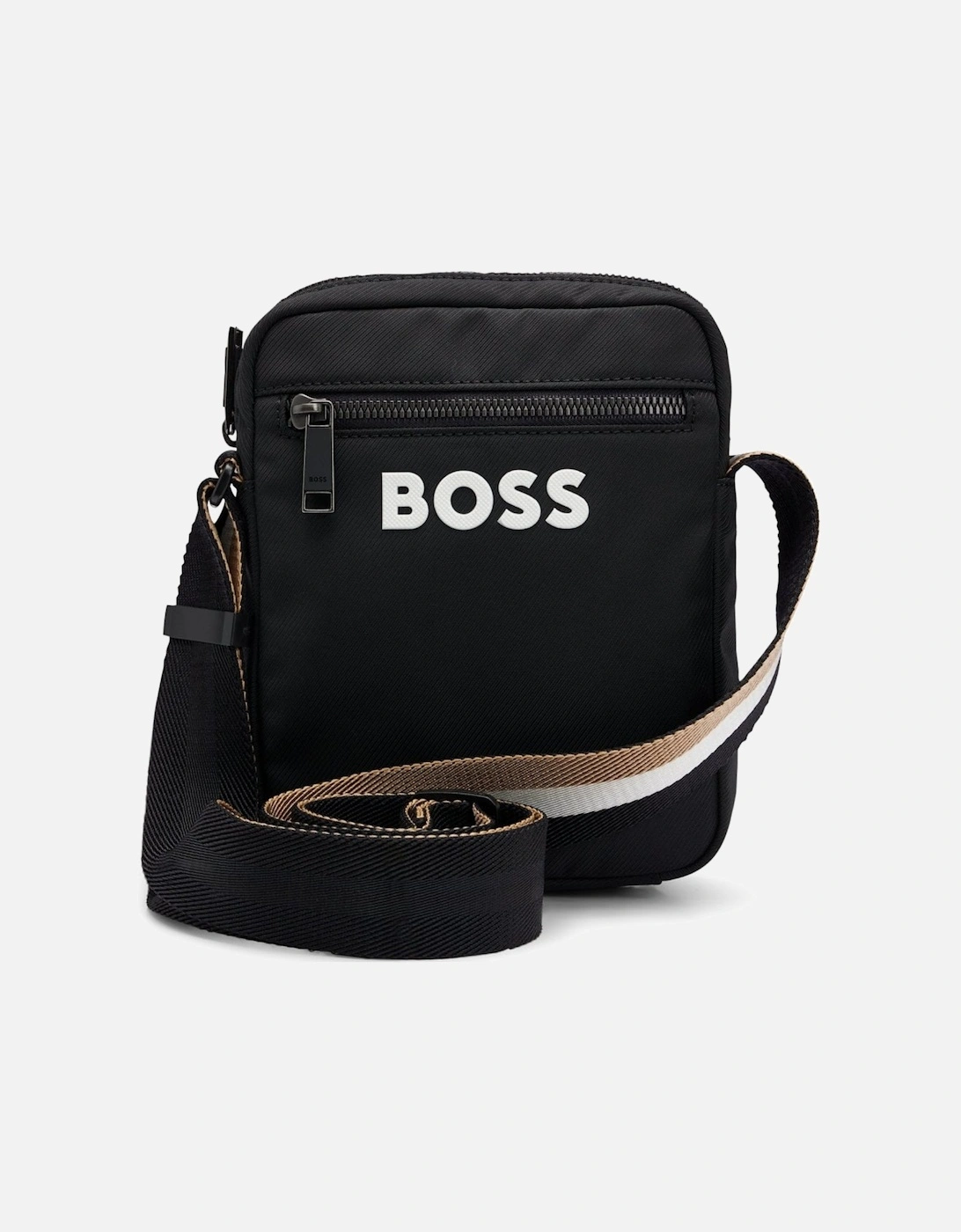 BOSS Orange Catch 3.0 Mens Crossbody Bag with Signature-Stripe Strap NOS, 7 of 6
