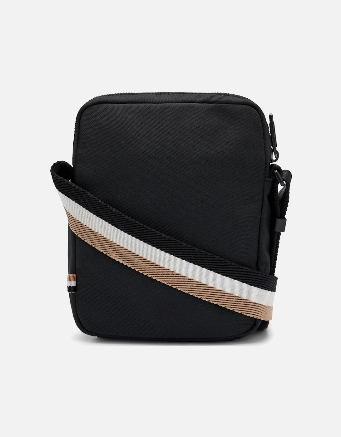 BOSS Orange Catch 3.0 Mens Crossbody Bag with Signature-Stripe Strap NOS