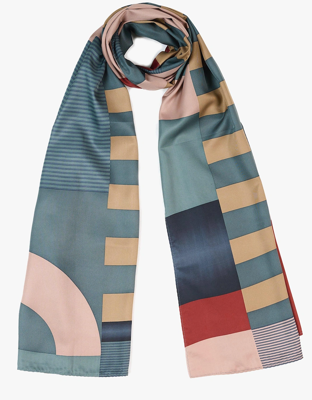 Tutti & Co Women's Green/Gold/Pink Emperor Scarf