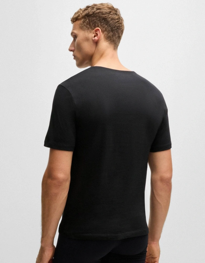 BOSS Orange 3-Pack Mens V-Neck Underwear T-Shirts in Cotton Jersey