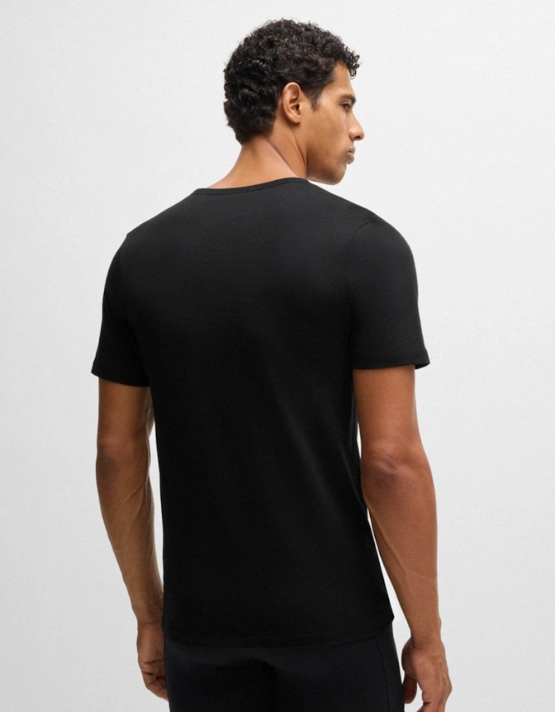 BOSS Orange 3-Pack Mens V-Neck Underwear T-Shirts in Cotton Jersey