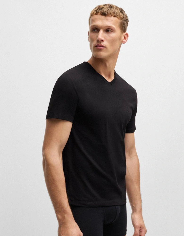BOSS Orange 3-Pack Mens V-Neck Underwear T-Shirts in Cotton Jersey