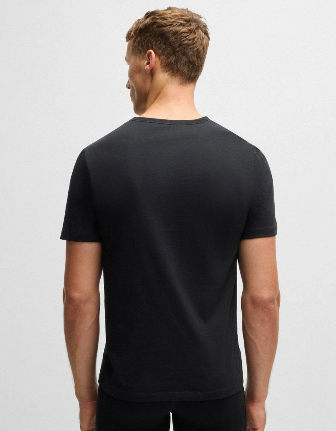 BOSS Orange 3-Pack Mens V-Neck Underwear T-Shirts in Cotton Jersey