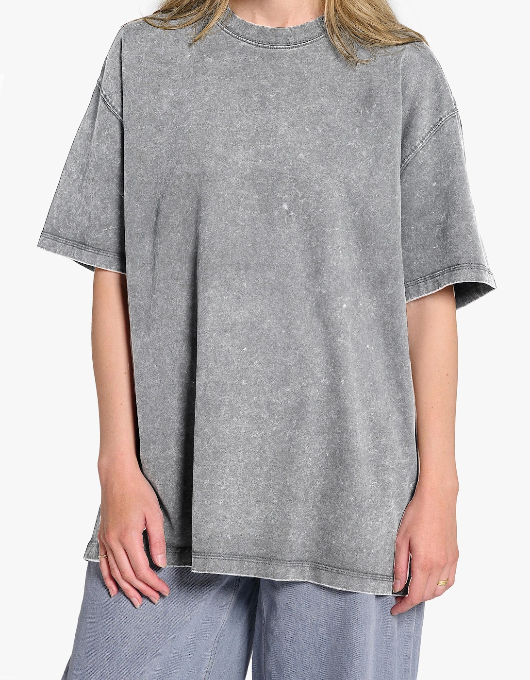 Light Grey Acid Wash T-shirt, 4 of 3