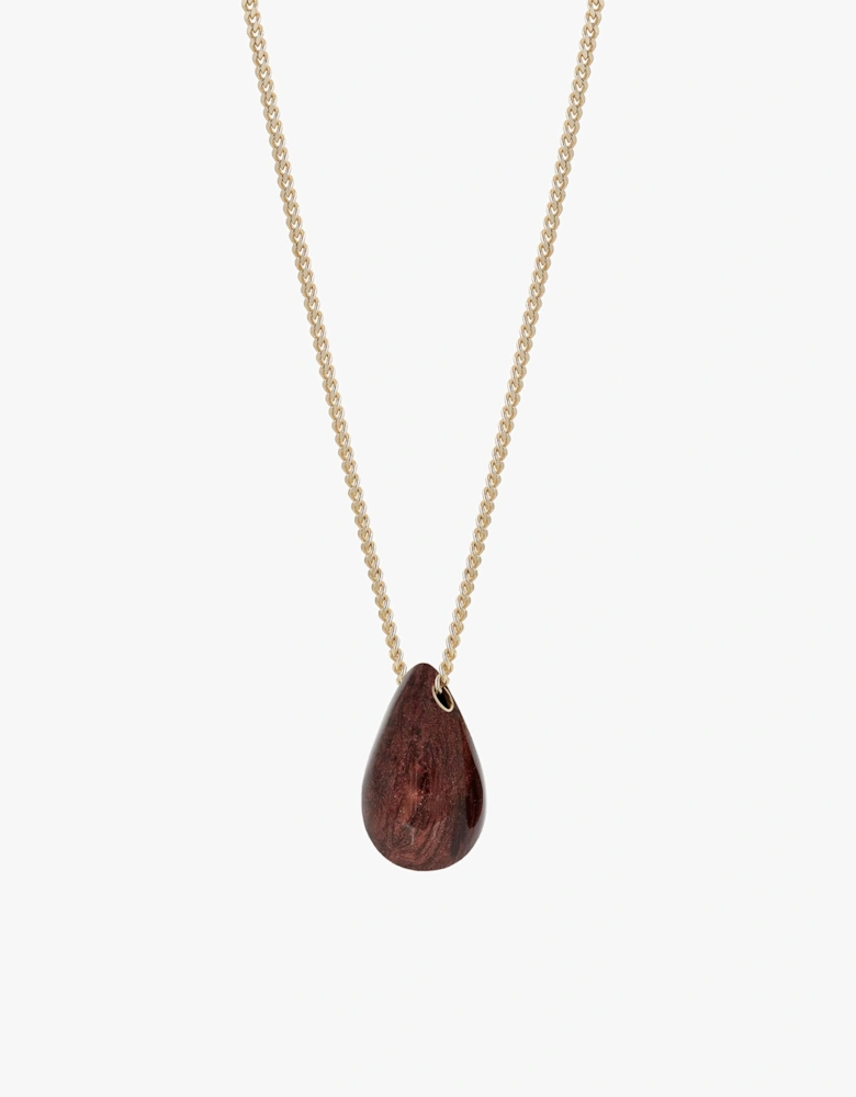 Hush Necklace Brown Shimmer Enamel