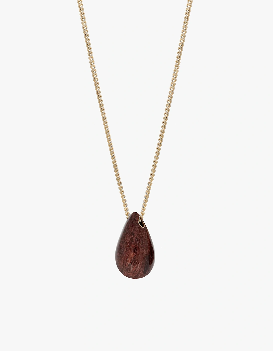 Hush Necklace Brown Shimmer Enamel, 3 of 2