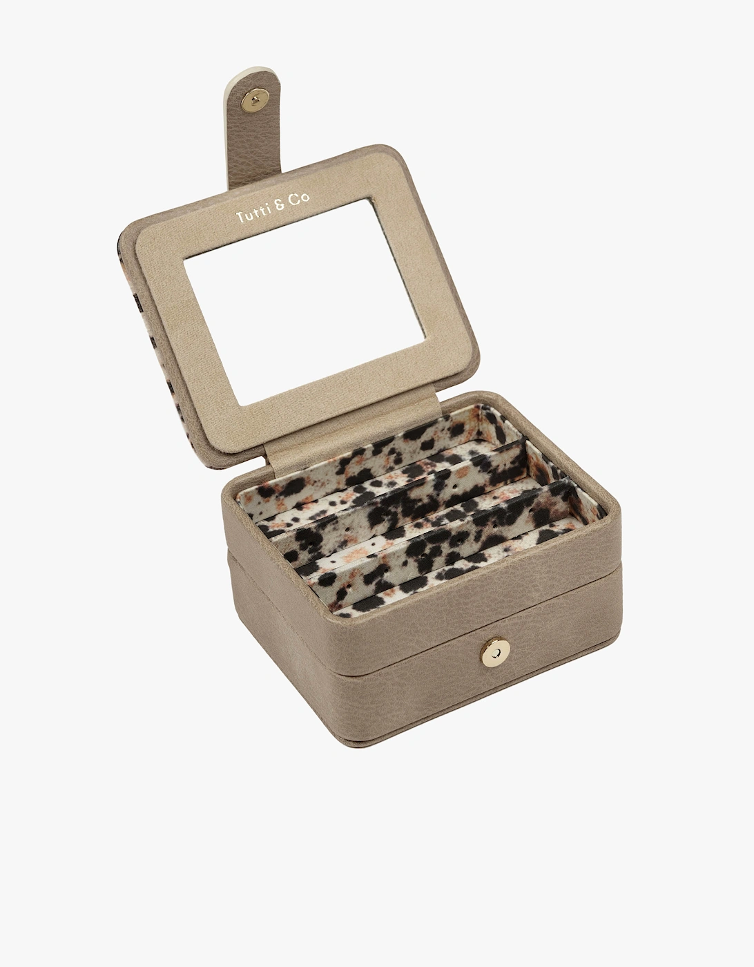 Tutti & Co Women's Brown Jasper Small Jewellery Box