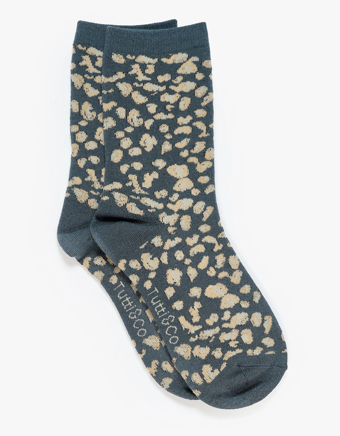 Tutti & Co Women's Leopard Socks - Black