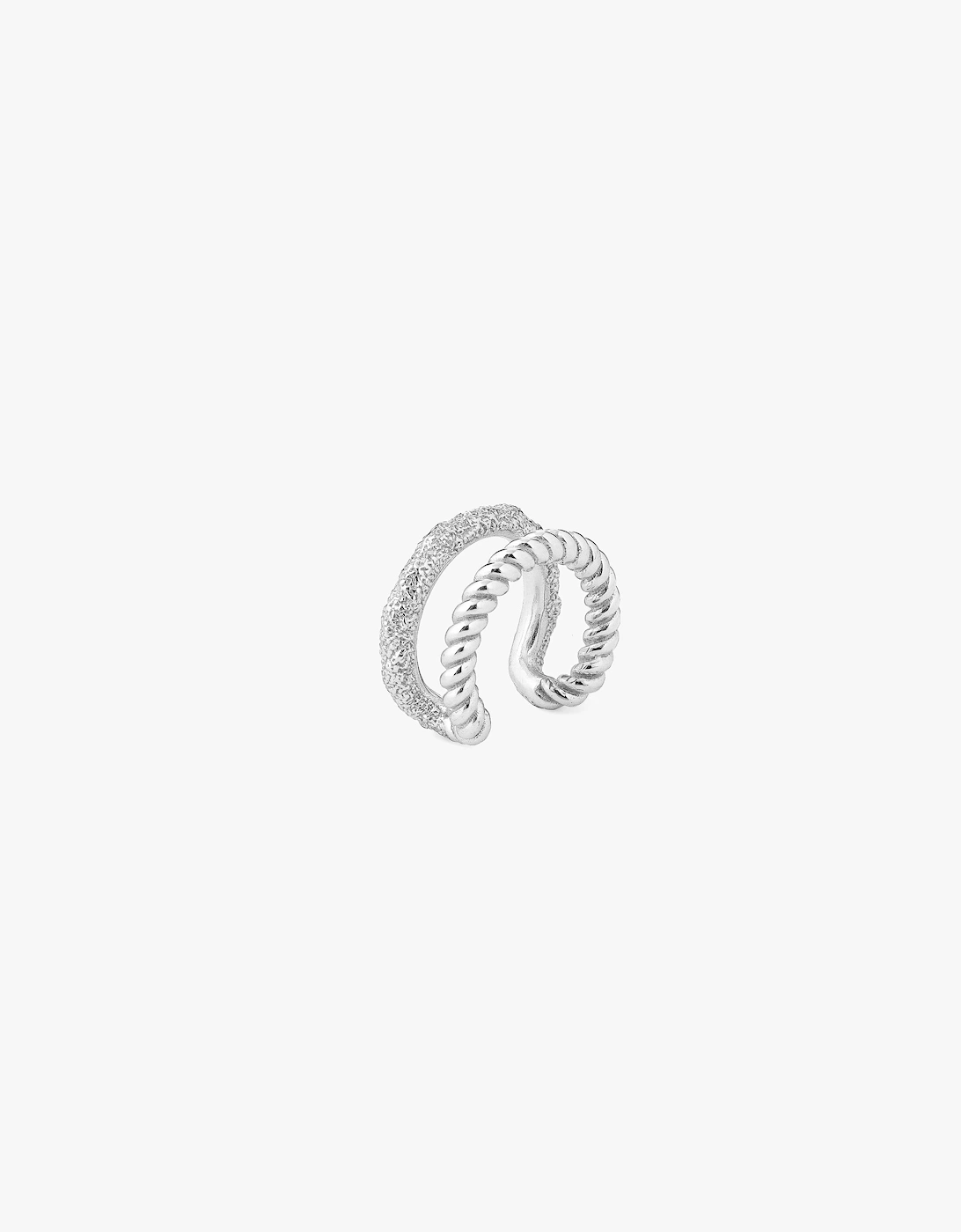Tutti & Co Women's Braid Ear Cuff - Silver