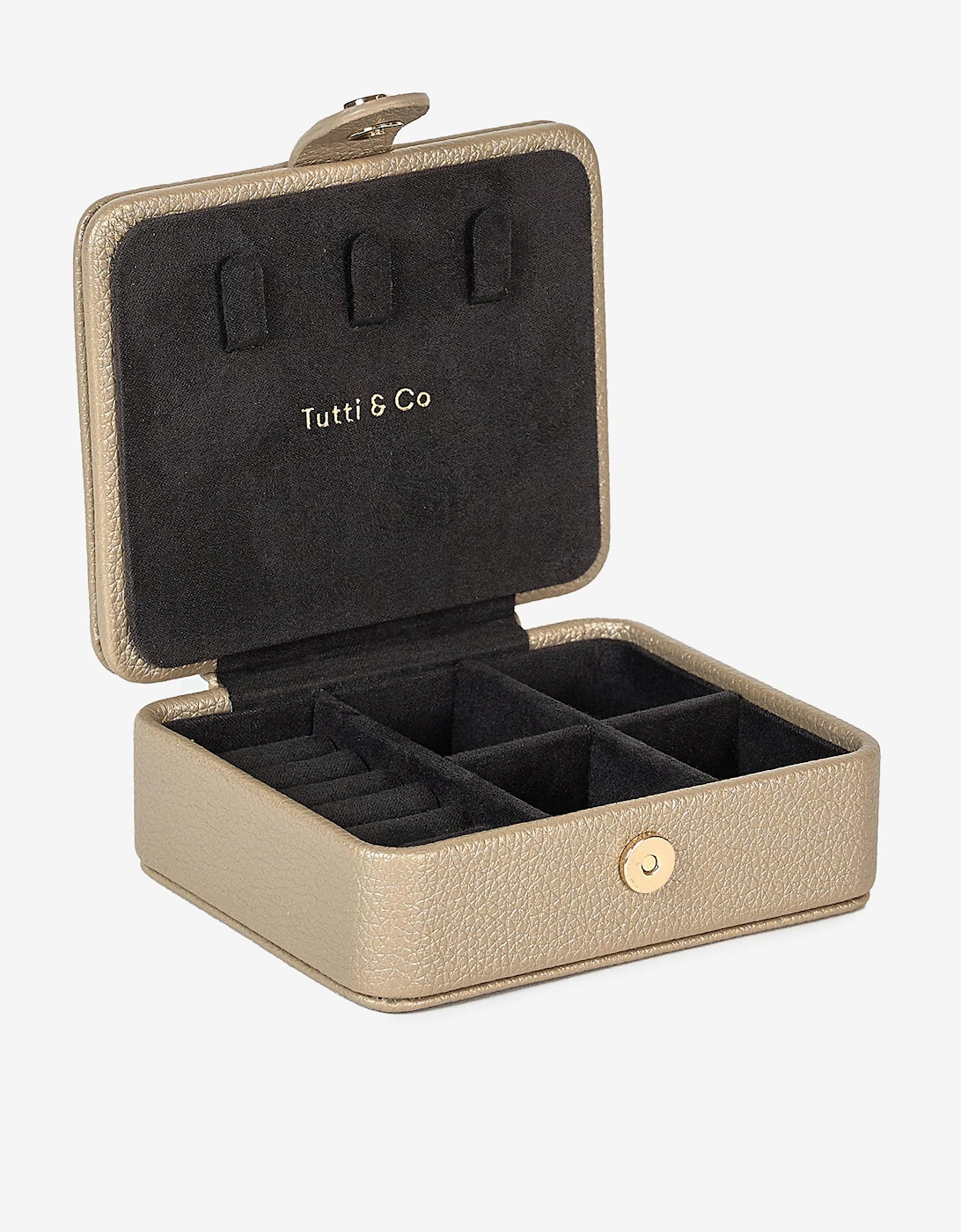 Tutti & Co Tutti & Co Women's Metallic Mini Jewellery Box - Gold
