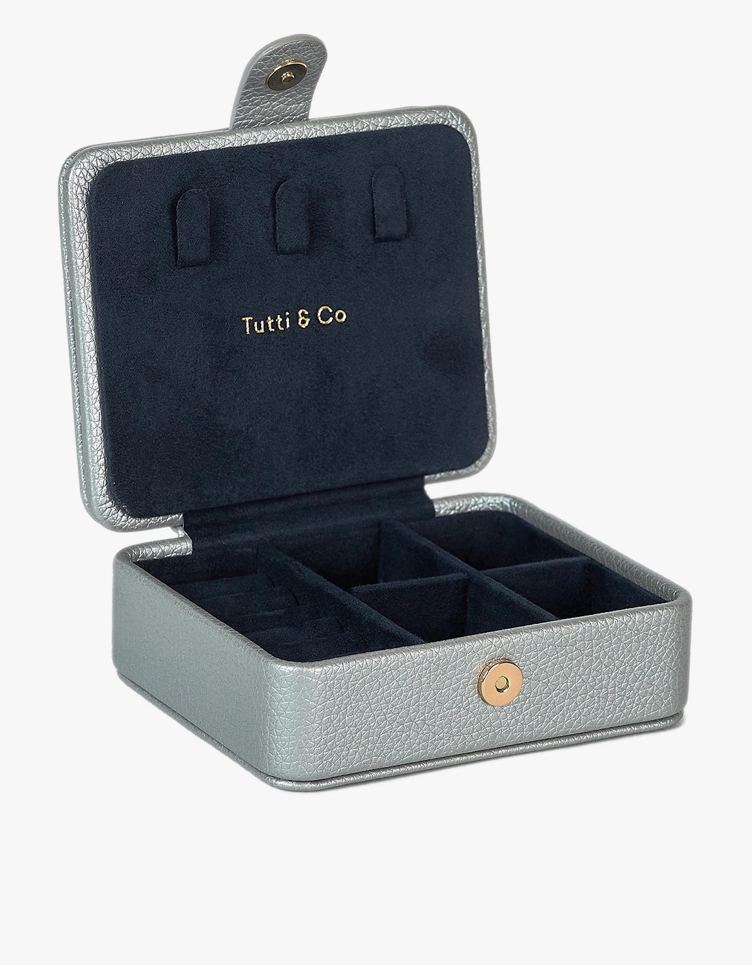 Tutti & Co Tutti & Co Women's Metallic Mini Jewellery Box - Silver