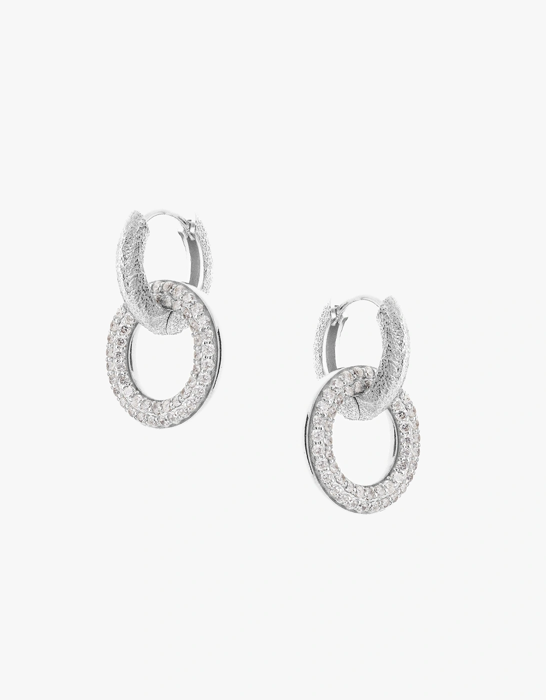 Tutti & Co Women's Charm Earrings - Silver