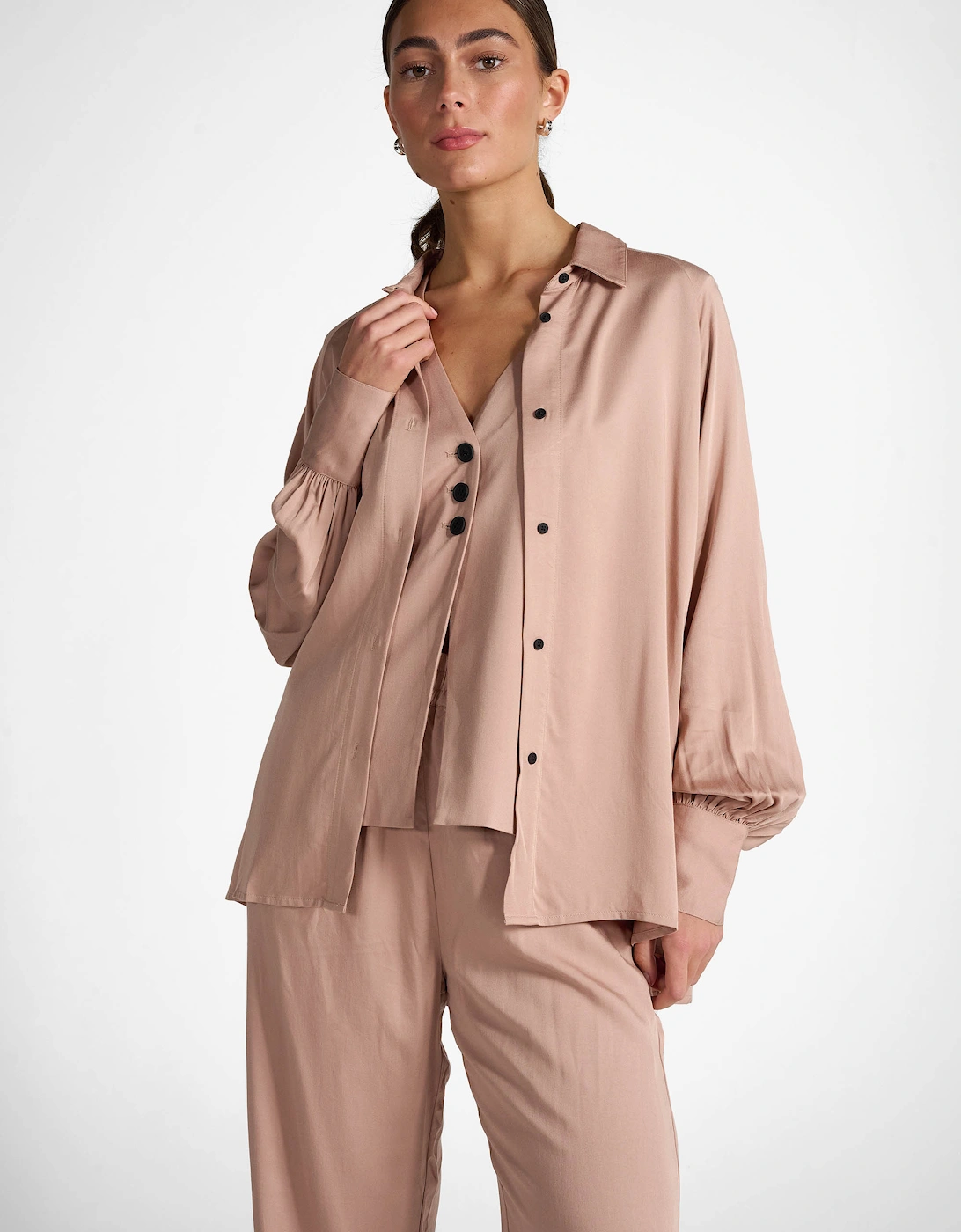 Tutti & Co Women's Pink Shirt - Tan - Size: 12