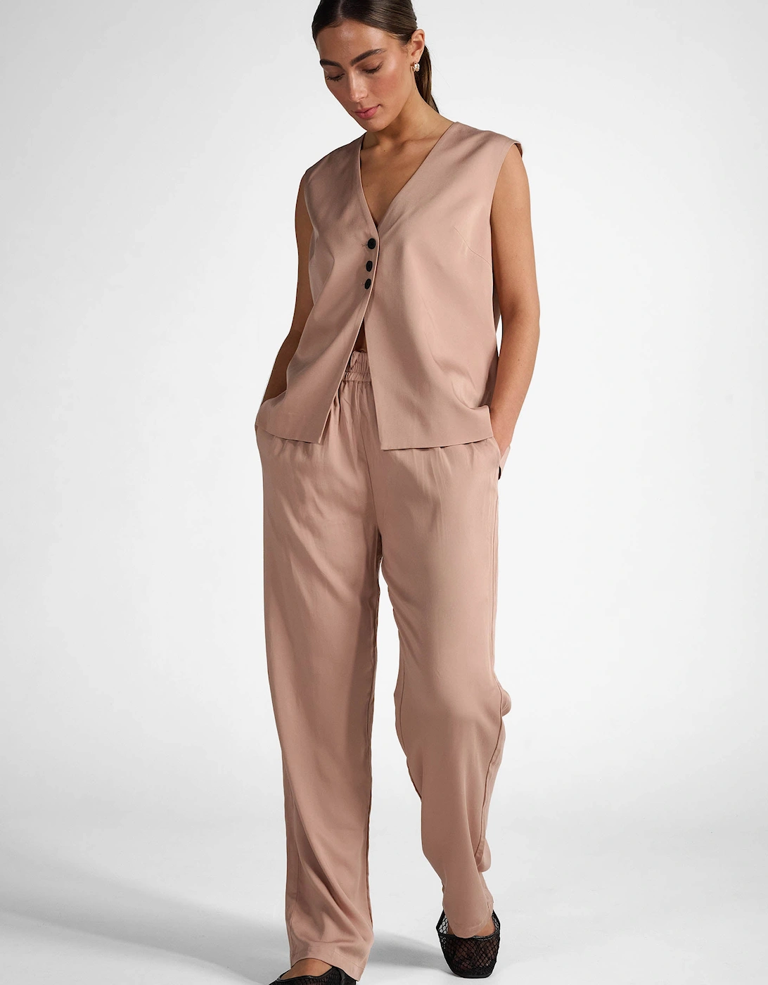 Tutti & Co Women's Pink Waistcoat - Size: Extra Small