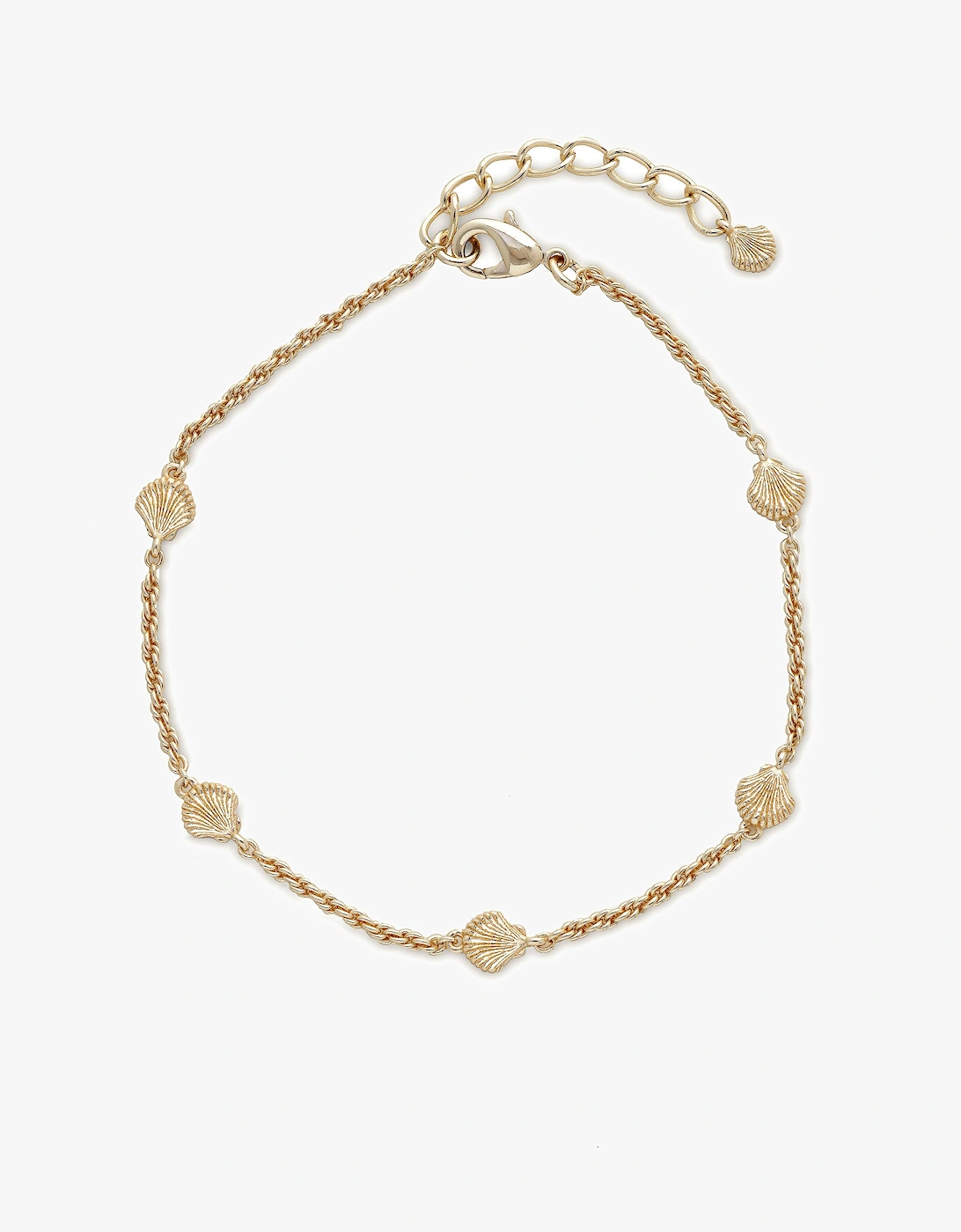 Tutti & Co Women's Gold Shell Anklet