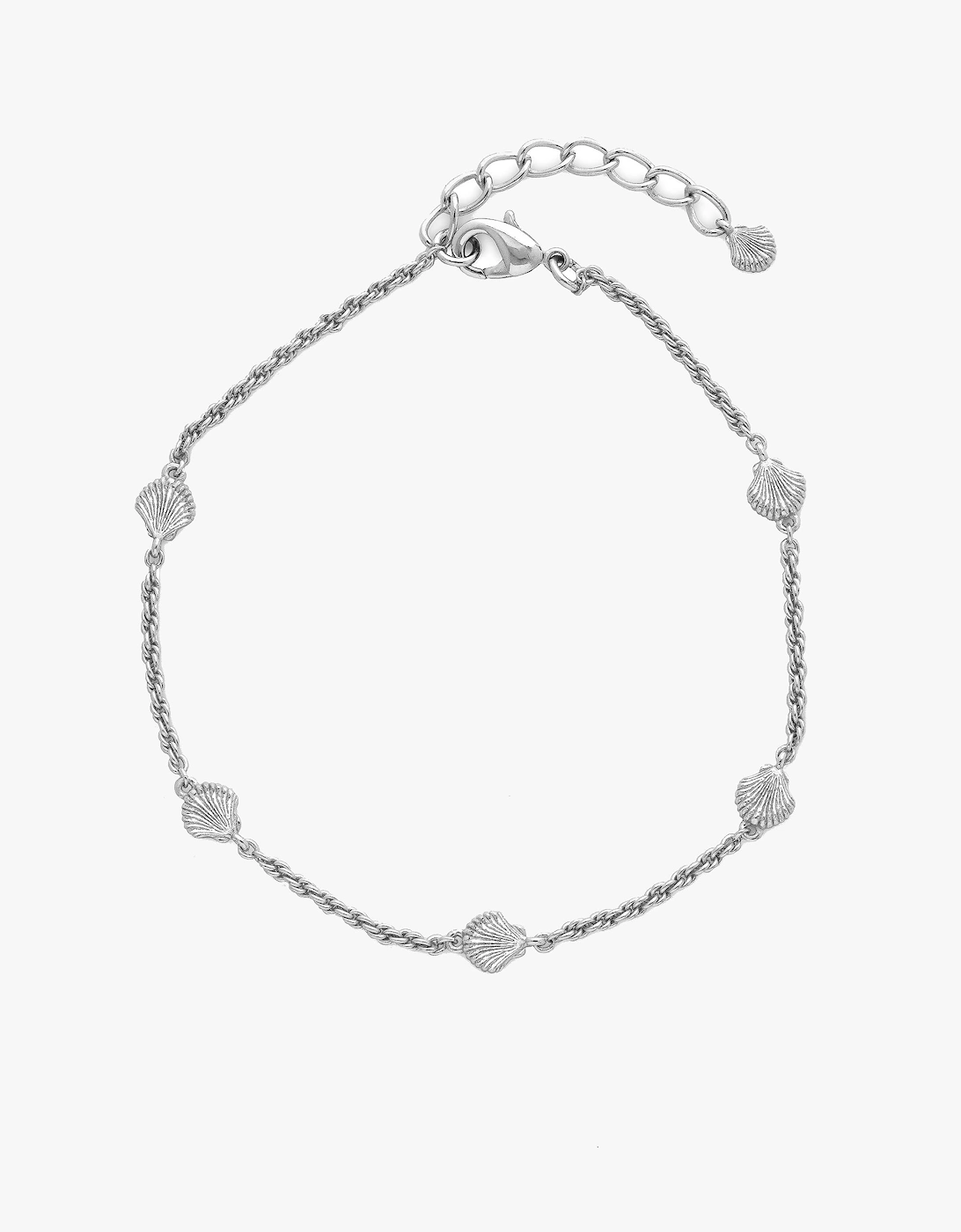 Tutti & Co Shell Anklet - Silver