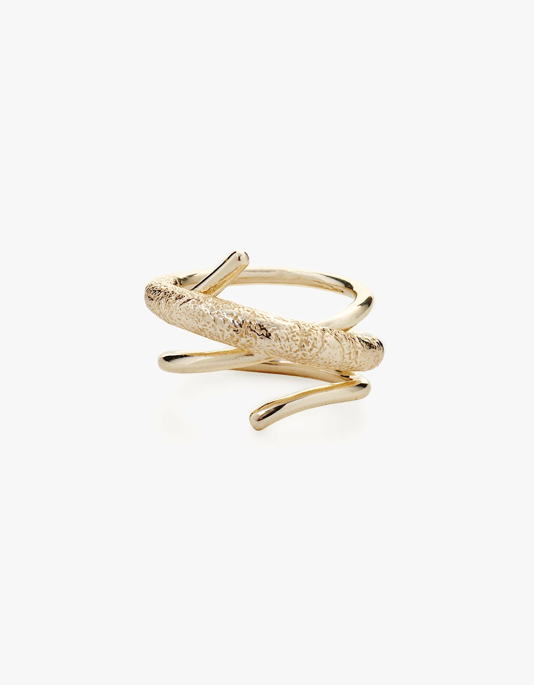 Tutti & Co Women's Silver Fuse Ring