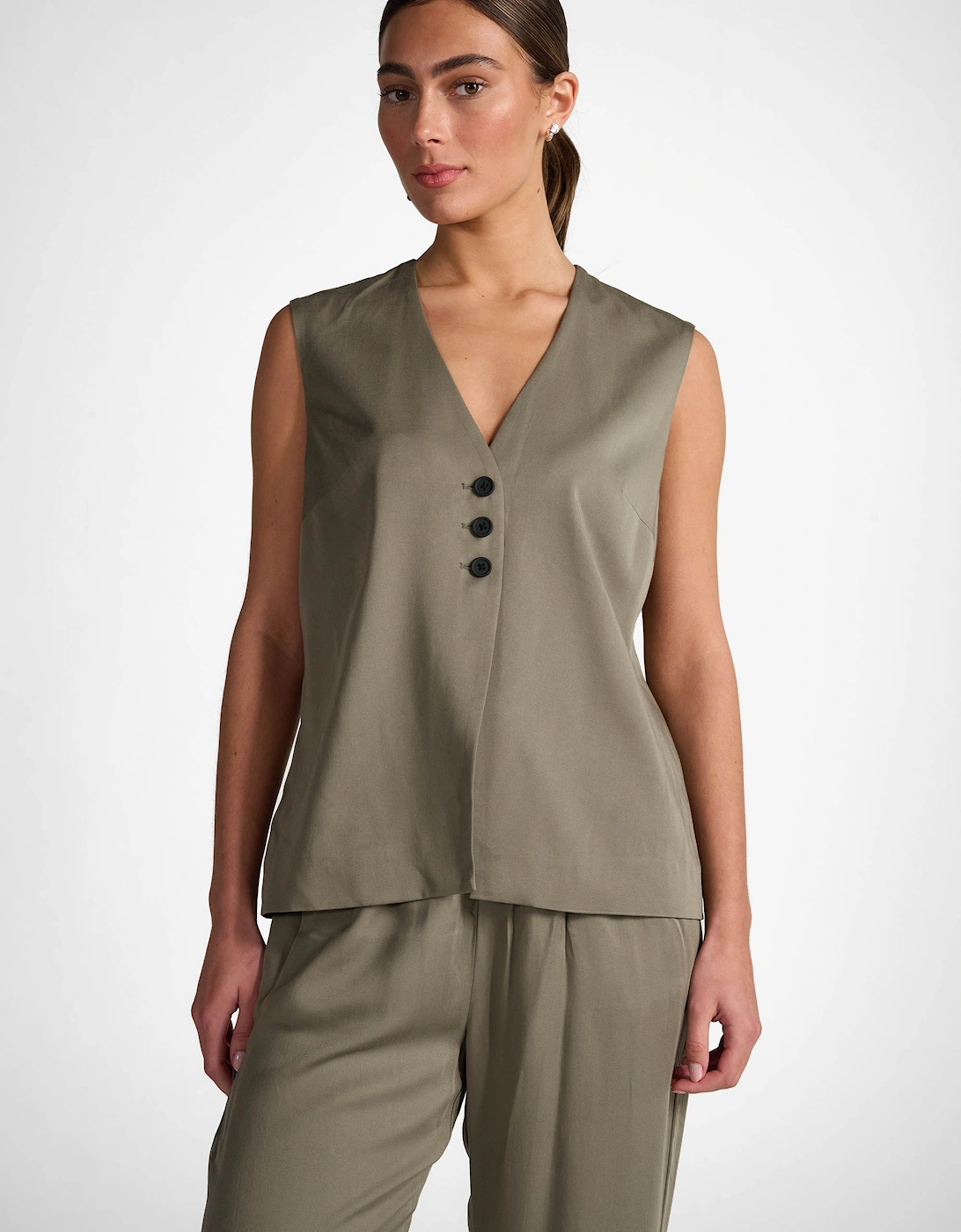 Tutti & Co Women's Gold Waistcoat - Size: Extra Small