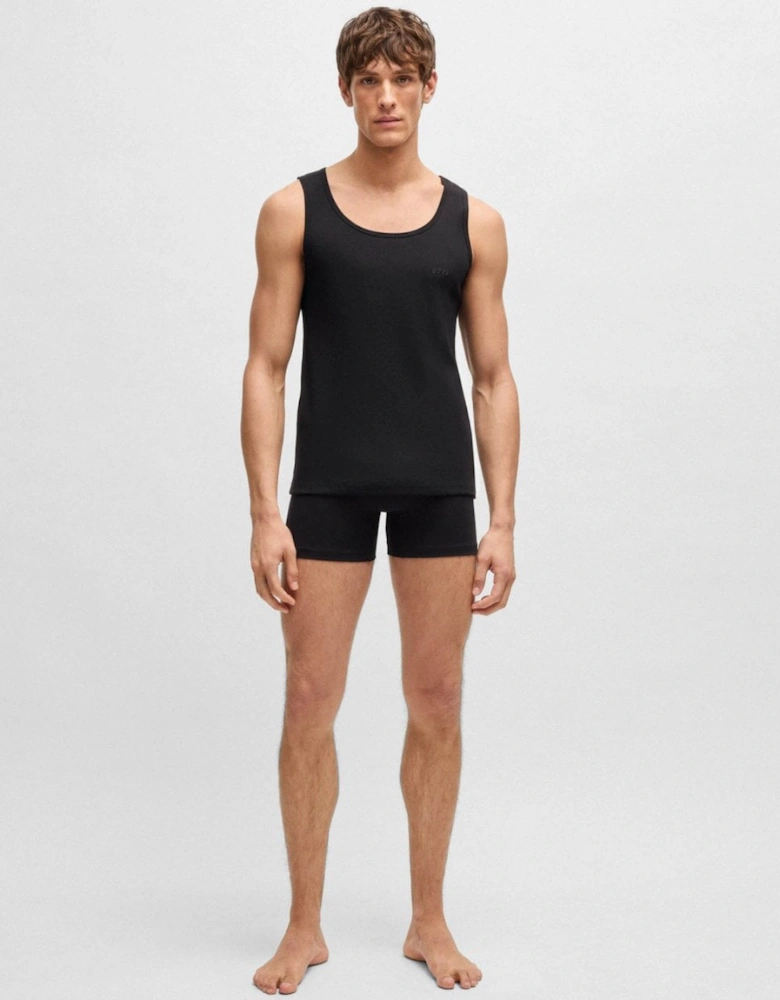 BOSS Orange Mens Cotton Tank Tops with Embroidered Logos NOS