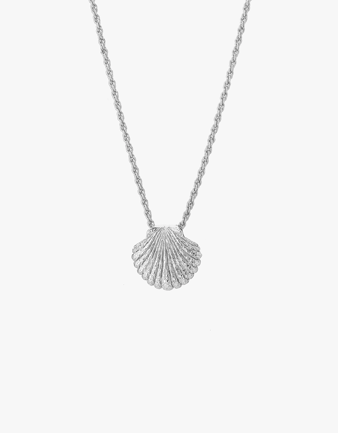 Tutti & Co Women's Silver Shell Necklace