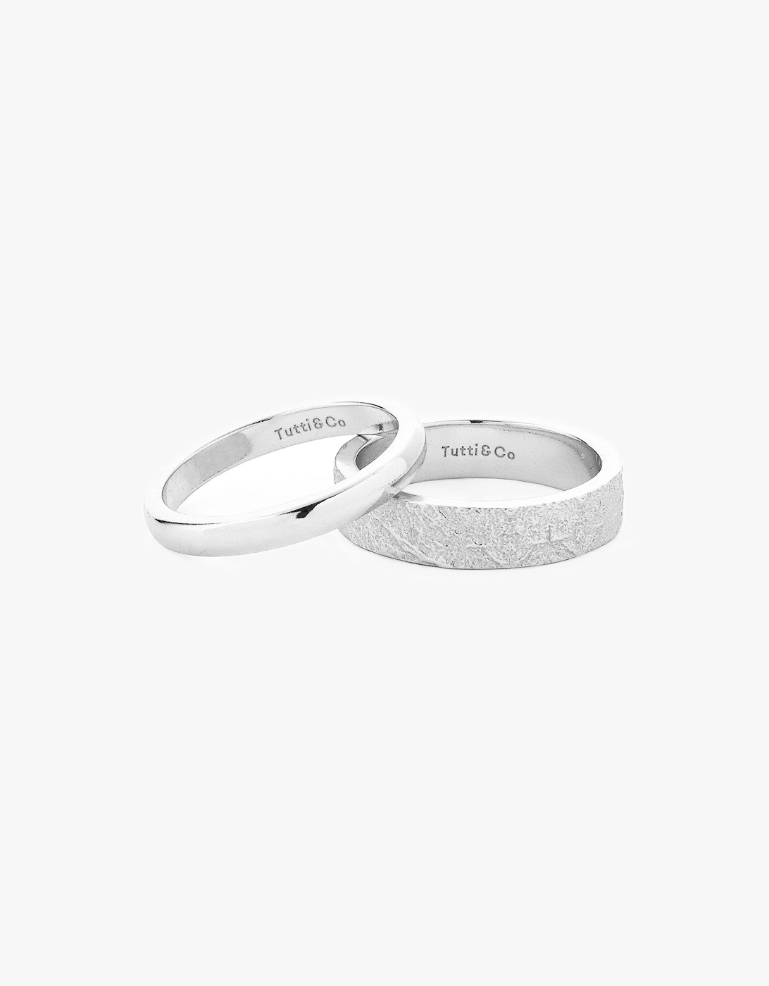 Tutti & Co Women's Silver Joy Rings