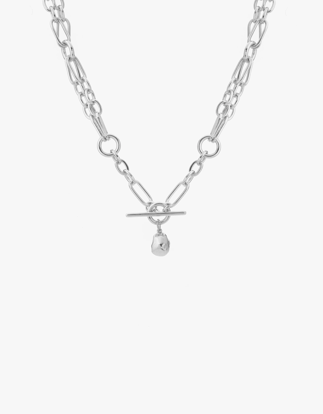 Tutti & Co Women's Horizon Necklace - Silver