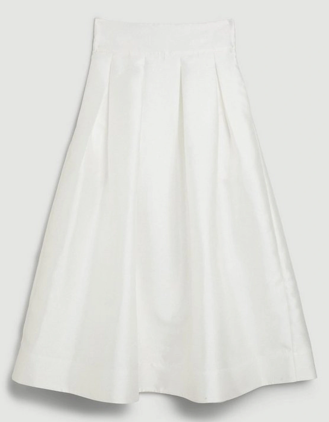 Twill Woven Prom Maxi Skirt