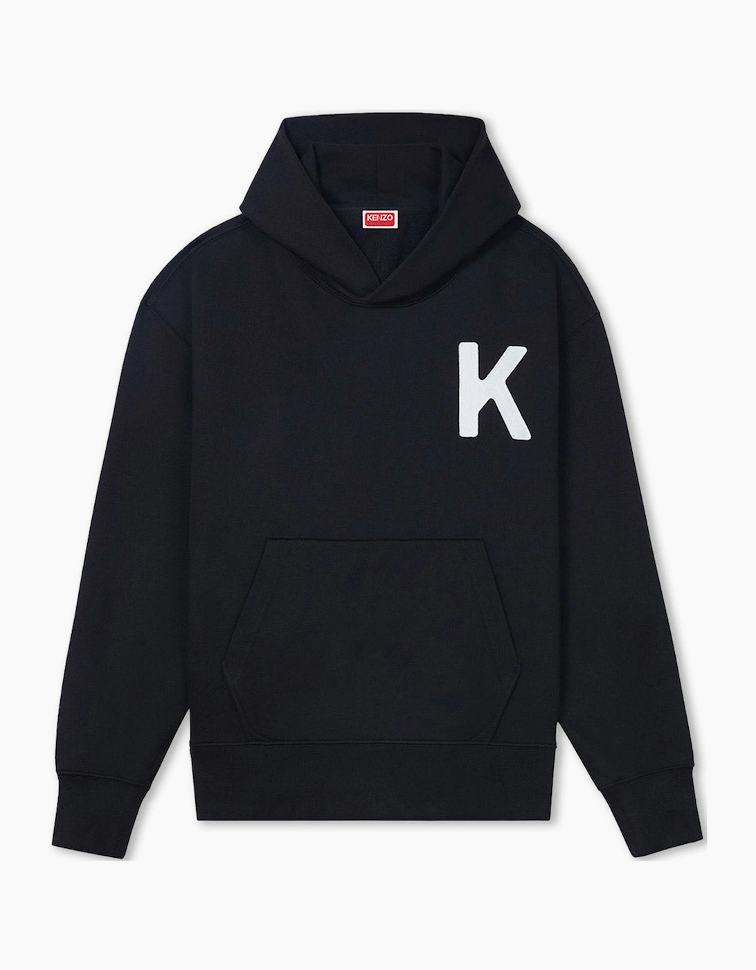 Kenzo Men's Black Lucky Tiger Oversize Pullover Hood  42 Xl