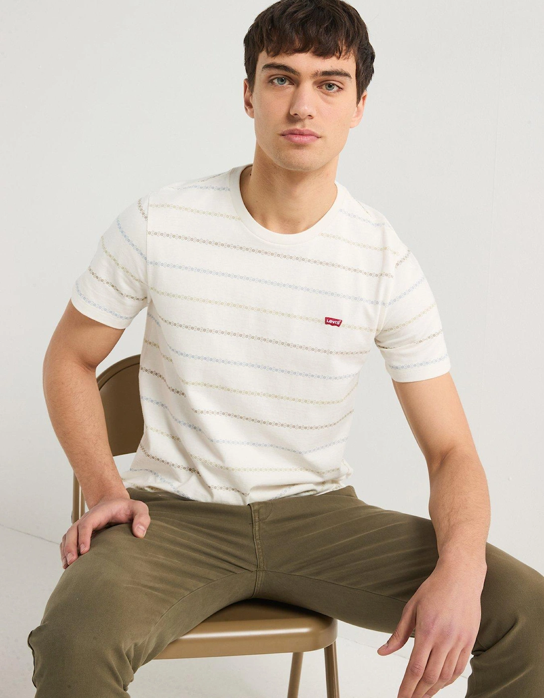 Short Sleeve Original Housemark Logo T-Shirt - Cream, 2 of 1
