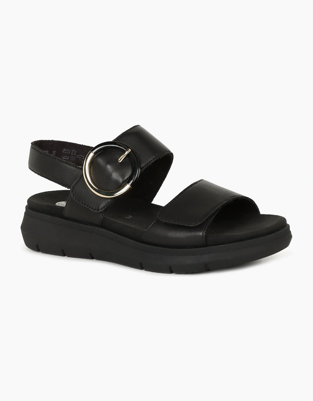 Remonte Women's Black Emmie Sandals - Size: 6