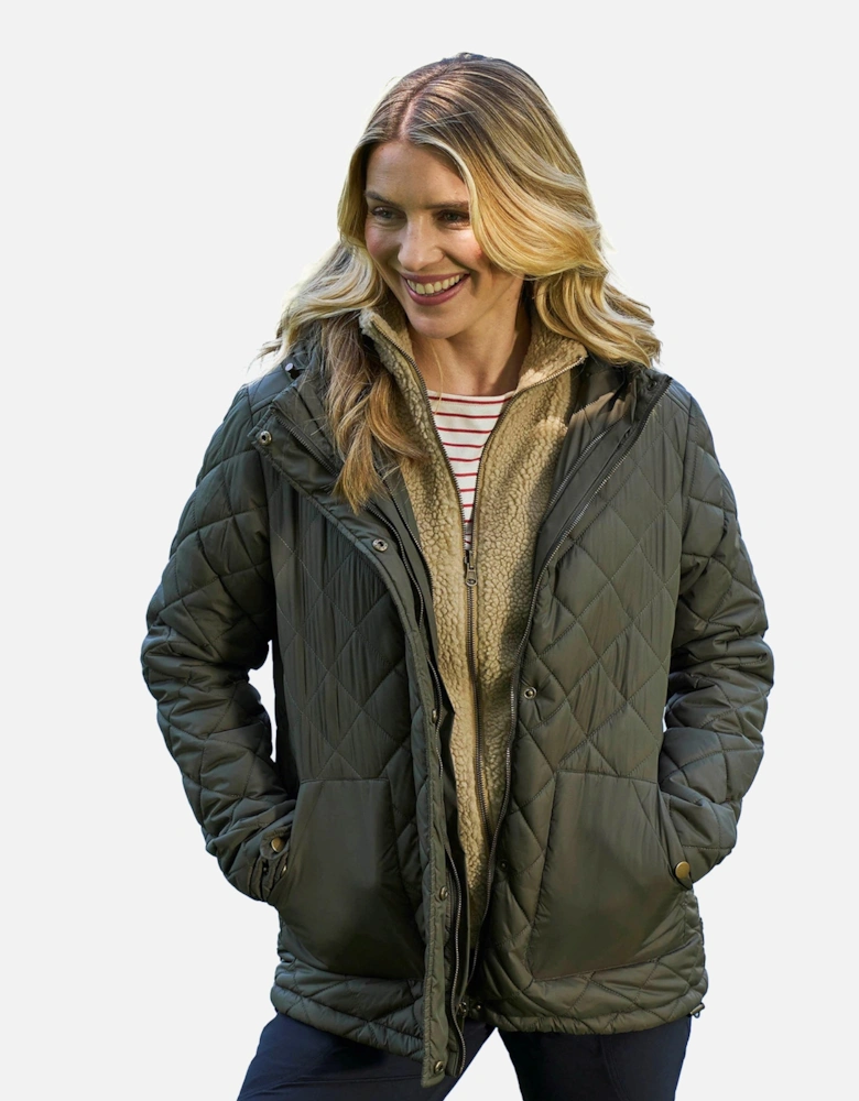 Womens/Ladies Nebraskan Borg 3 in 1 Padded Jacket