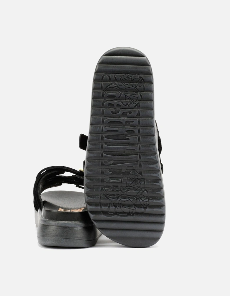 Gypsum Tennesee Suede Women's Black Sandals