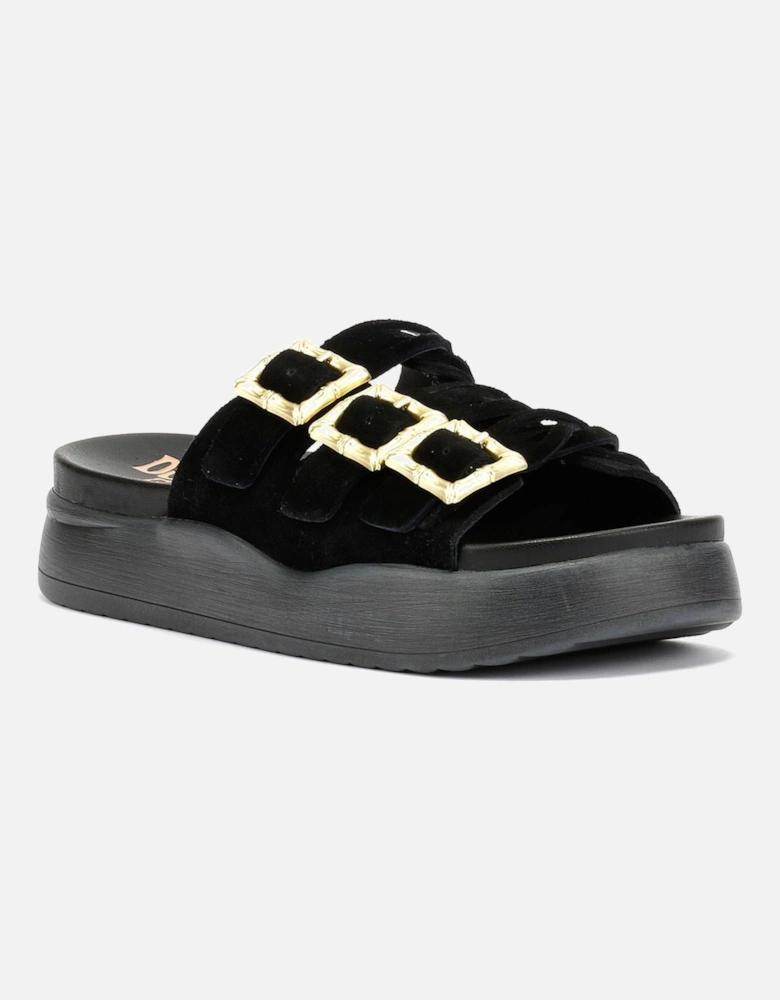 Gypsum Tennesee Suede Women's Black Sandals