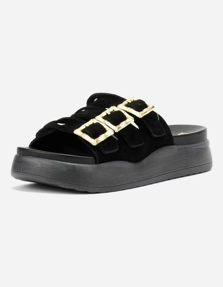 Gypsum Tennesee Suede Women's Black Sandals