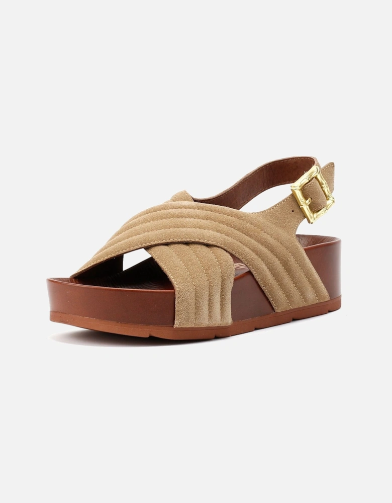 Sparks Suede Women's Taupe Sandals