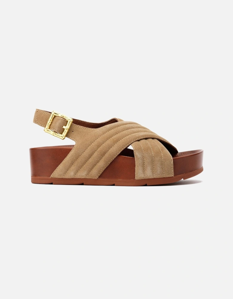 Sparks Suede Women's Taupe Sandals