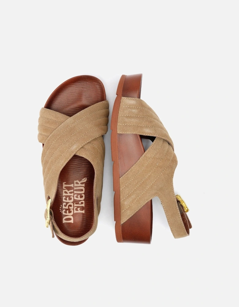 Sparks Suede Women's Taupe Sandals