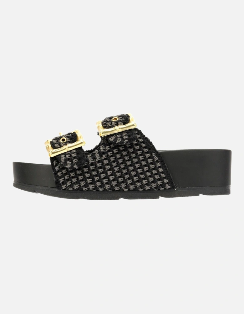 Super Crochet Women's Black Sandals