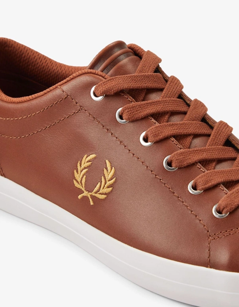 Baseline Leather Men's Tan/Champagne Trainers