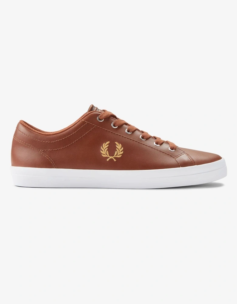 Baseline Leather Men's Tan/Champagne Trainers