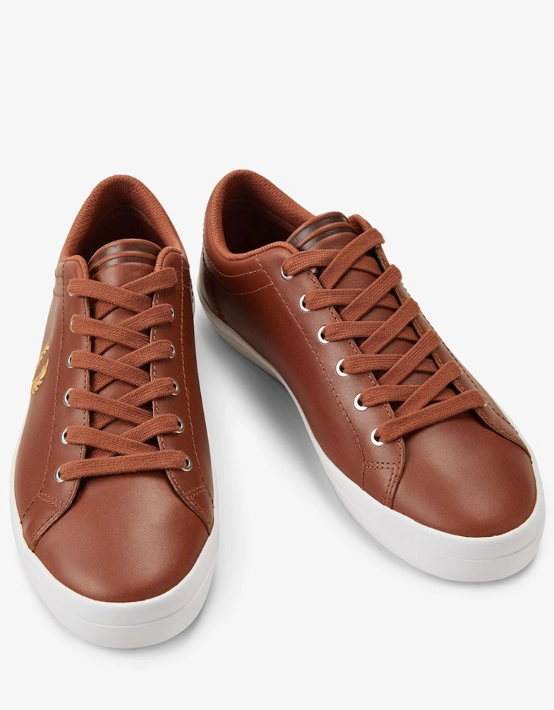 Baseline Leather Men's Tan/Champagne Trainers