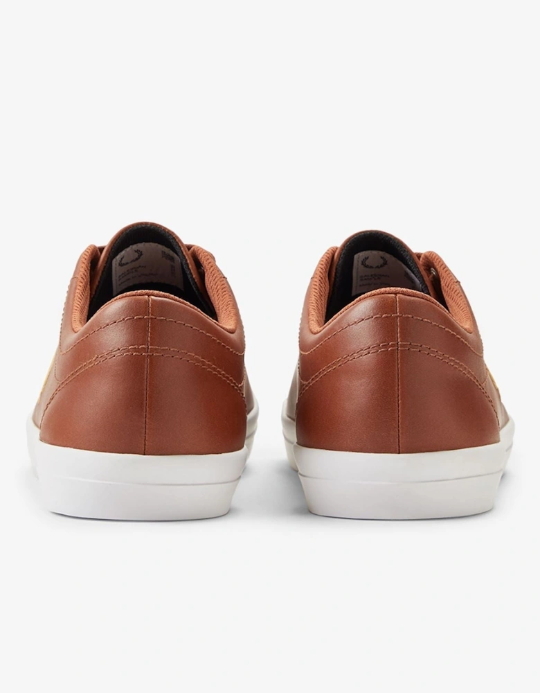 Baseline Leather Men's Tan/Champagne Trainers
