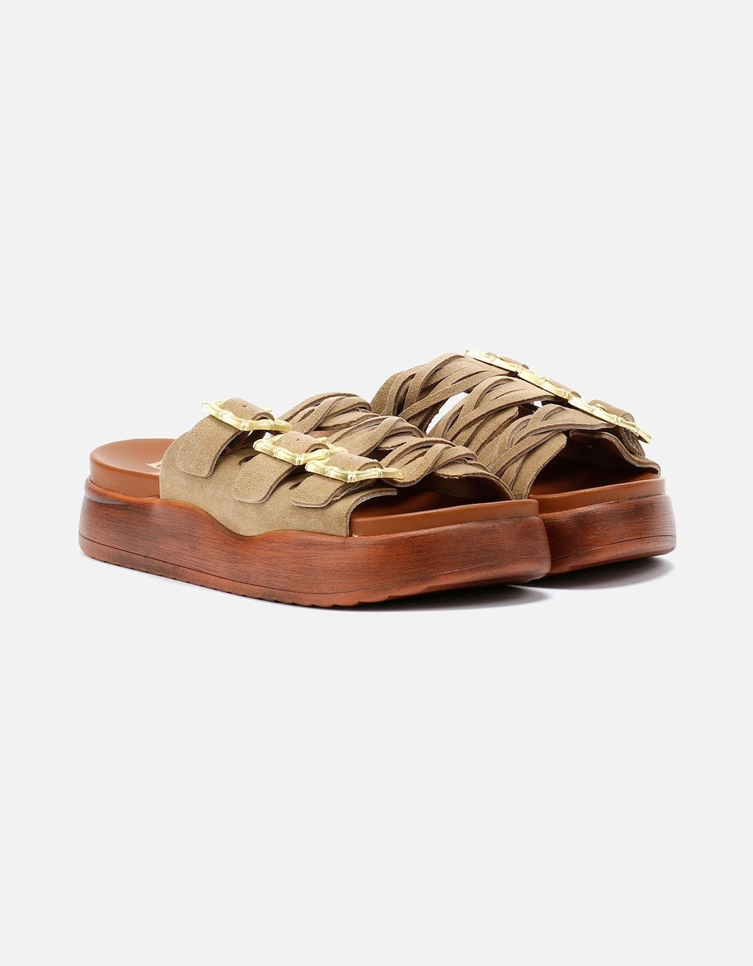 Gypsum Tennesee Suede Women's Taupe Sandals, 9 of 8